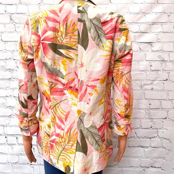 NWT Rd+koko tropical print blazer size S - Picture 2 of 7